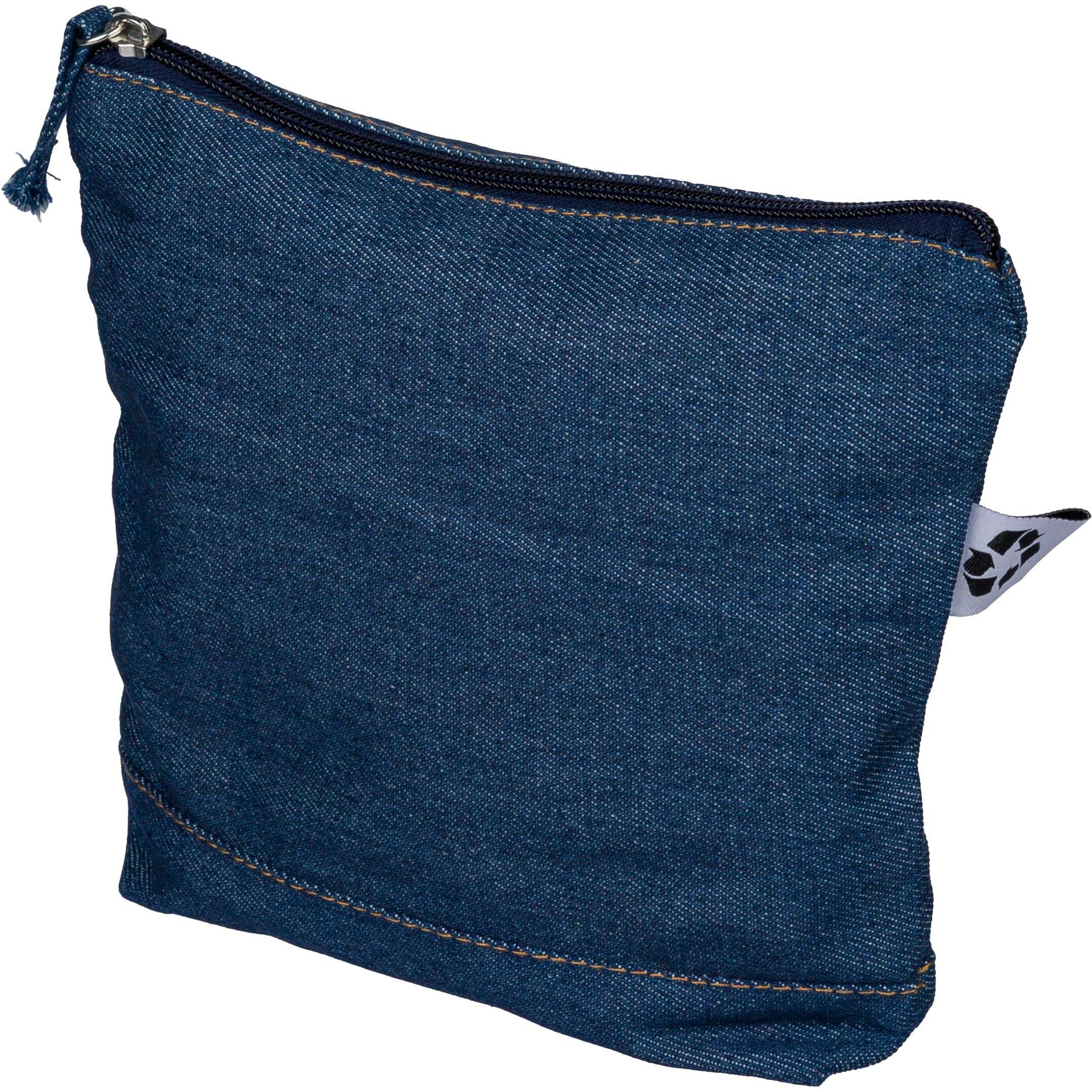 Kosmetiktasche aus recyceltem Denim Orin - blau-99