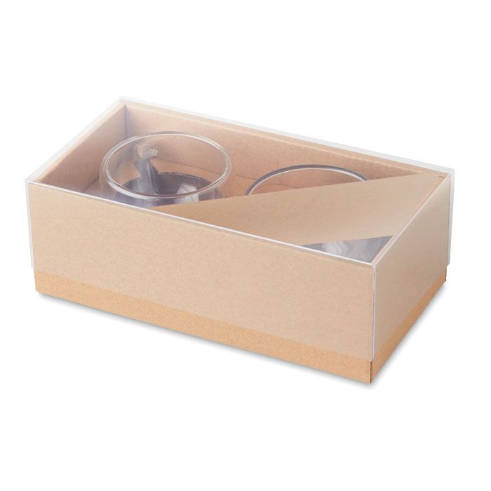 Set mit 2 Espressogläsern BELIZE - transparent-378