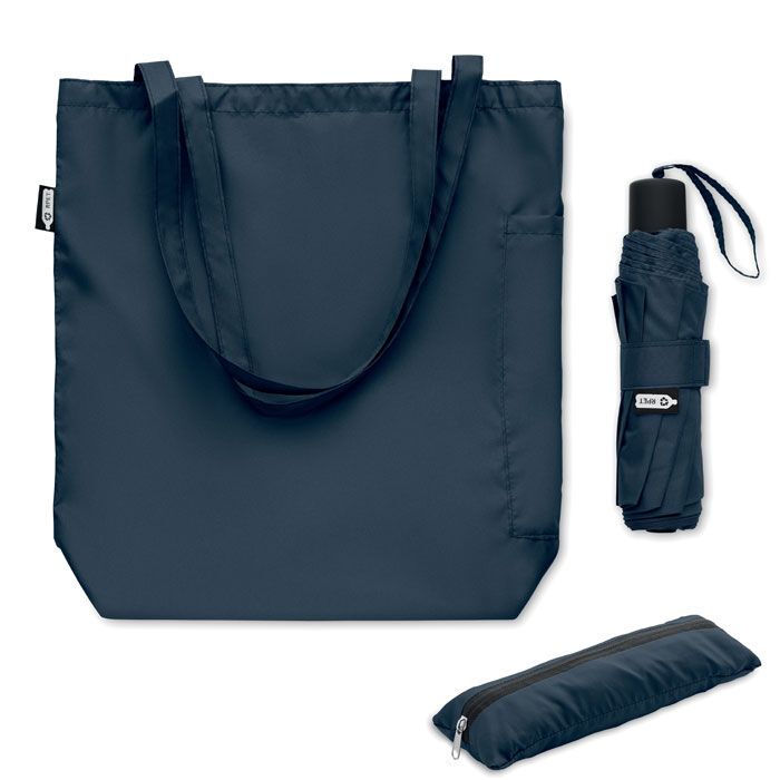 21" Regenschirm mit Tasche SEATTLE - blau-593