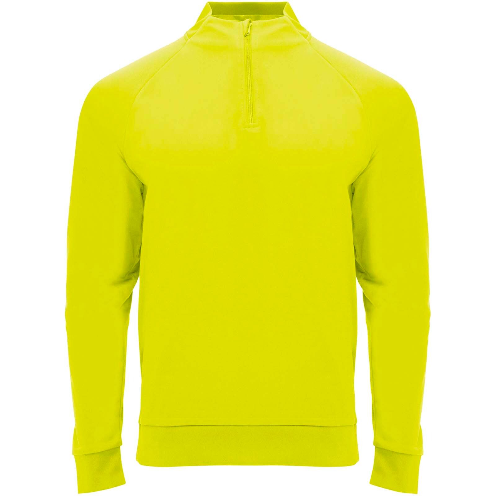 Epiro 200 g/m² Half-Zip Sweatshirt für Kinder - fluorgelb-487