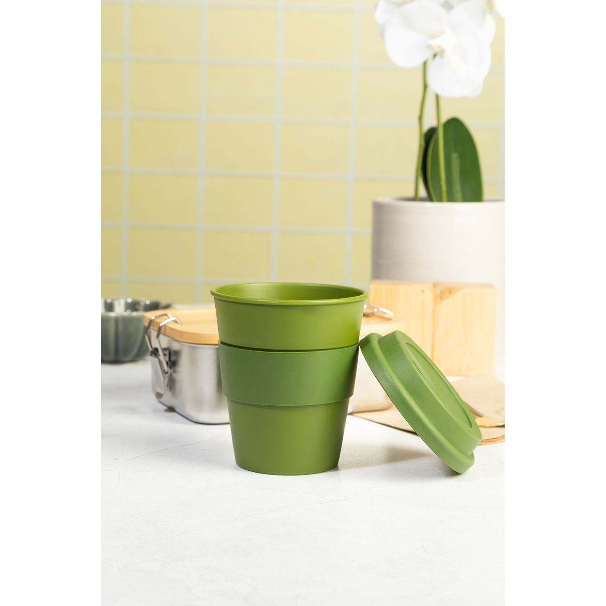 Grappulu Reisebecher, 350 ml - grün-702