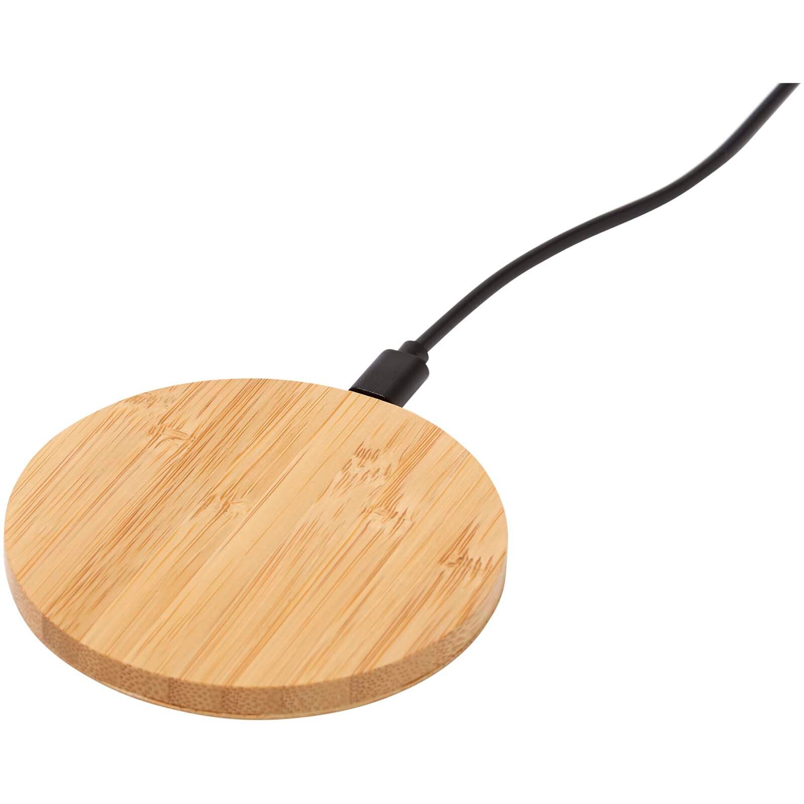 Essence 15W kabelloses Ladepad aus Bambus - holz-736