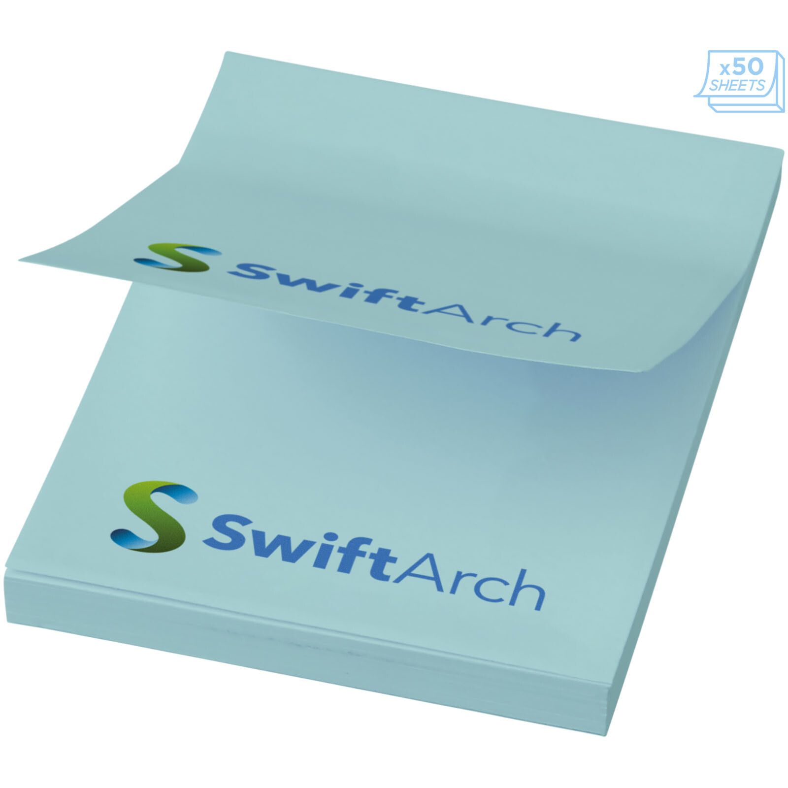 Sticky-Mate Haftnotizen 50 x 75 mm - hellblau-213