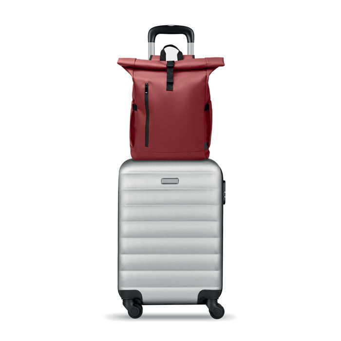 Rolltop-Rucksack 600D RPET BANGKOK ROLL - bordeaux-180