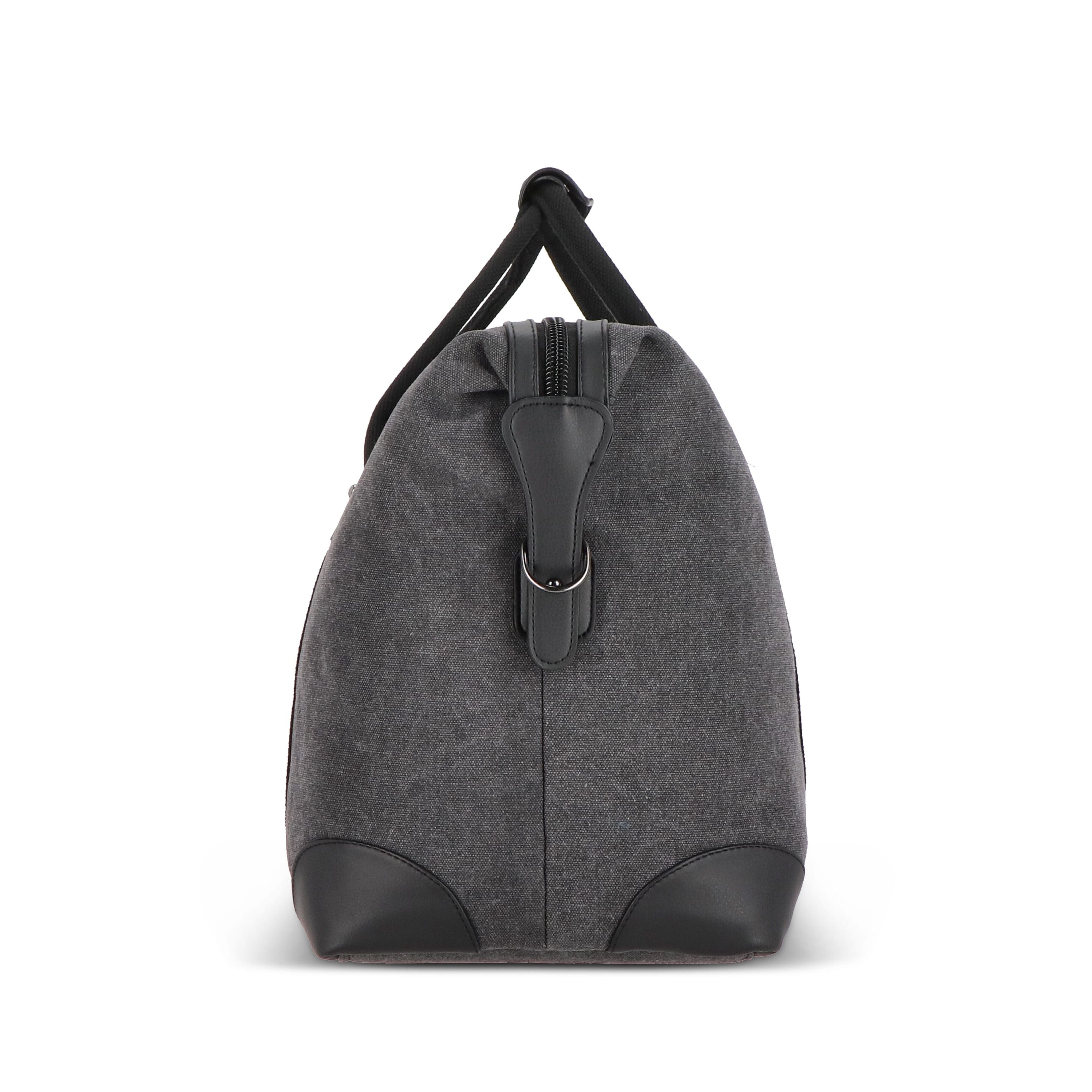 Weekender-Tasche aus Baumwoll-Canvas Harper - dunkelgrau-970