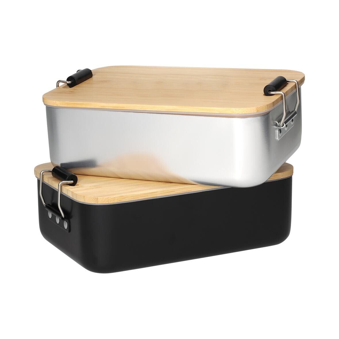 Vorratsdose Bamboo, klein - schwarz - natur-804