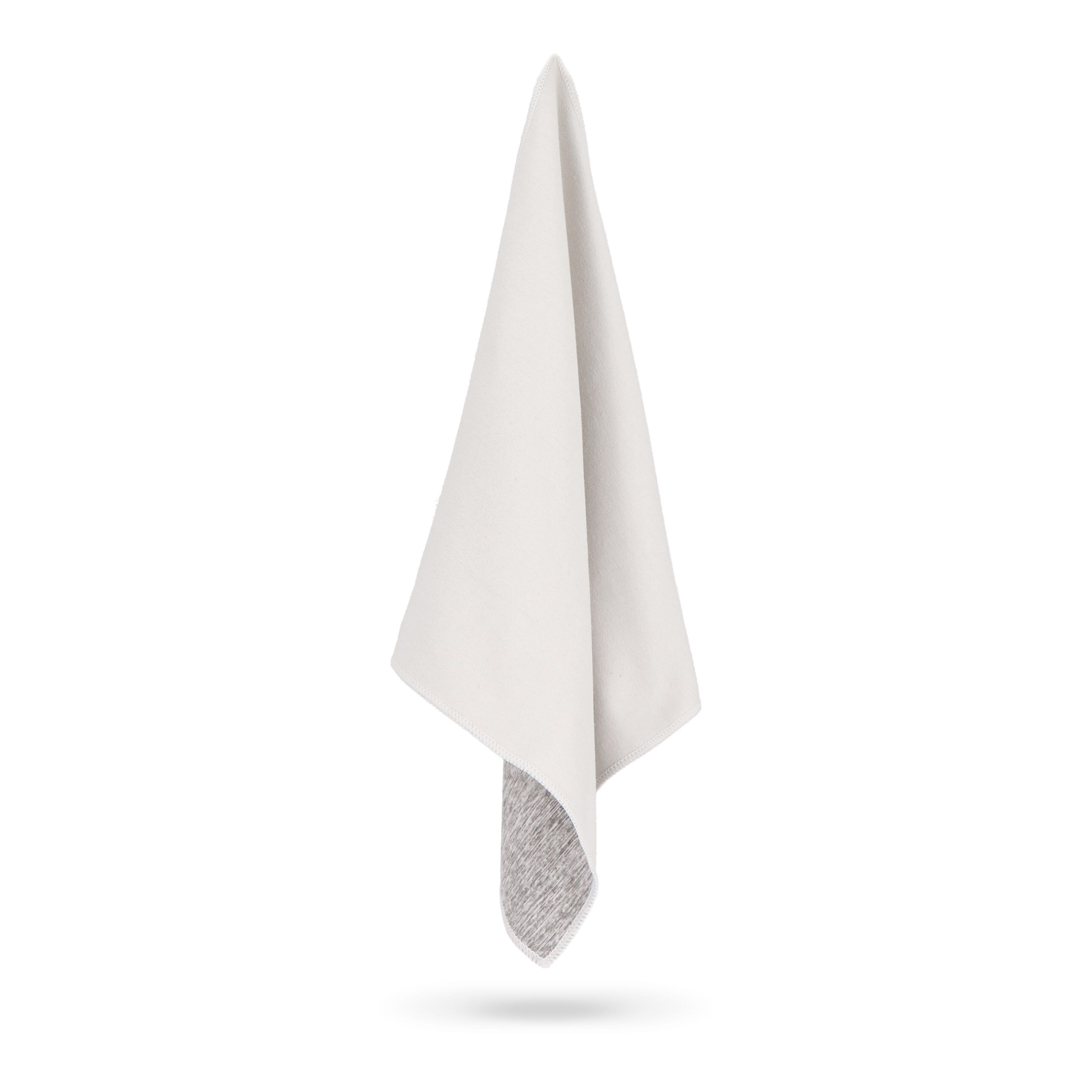 Schnelltrocknendes Handtuch R-PET 30 x 80 cm Sublimation - weiss  -  grau-626