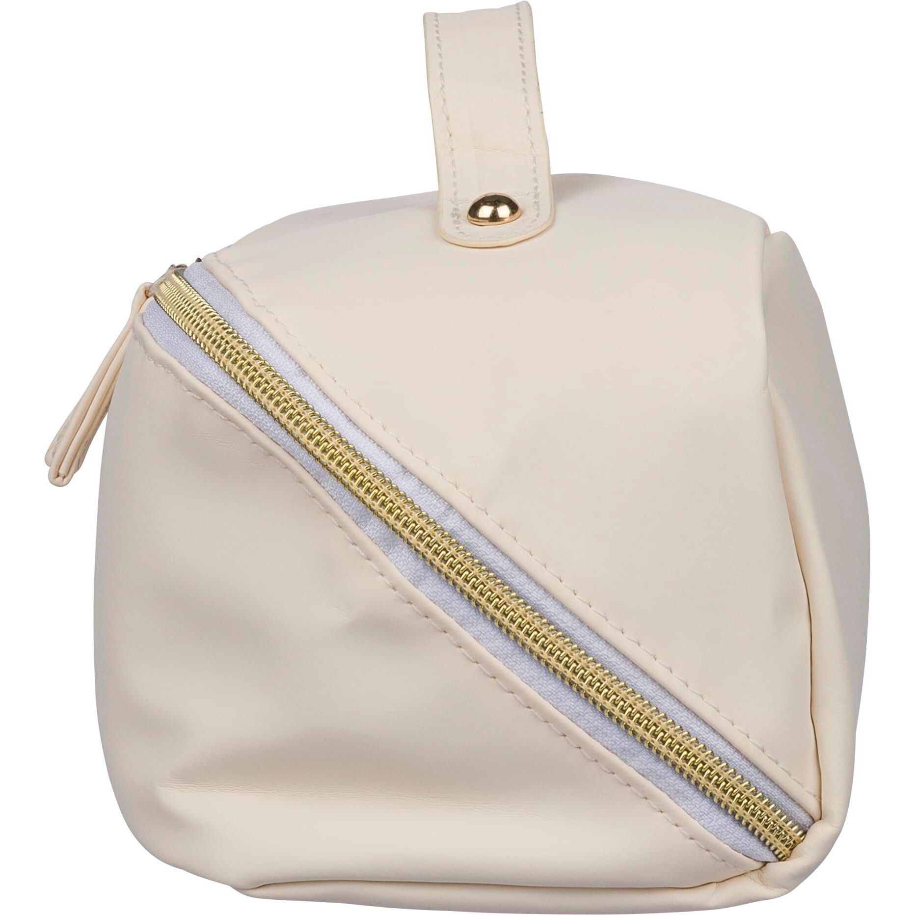 Recycelte PU-Kulturtasche Alon - beige-776