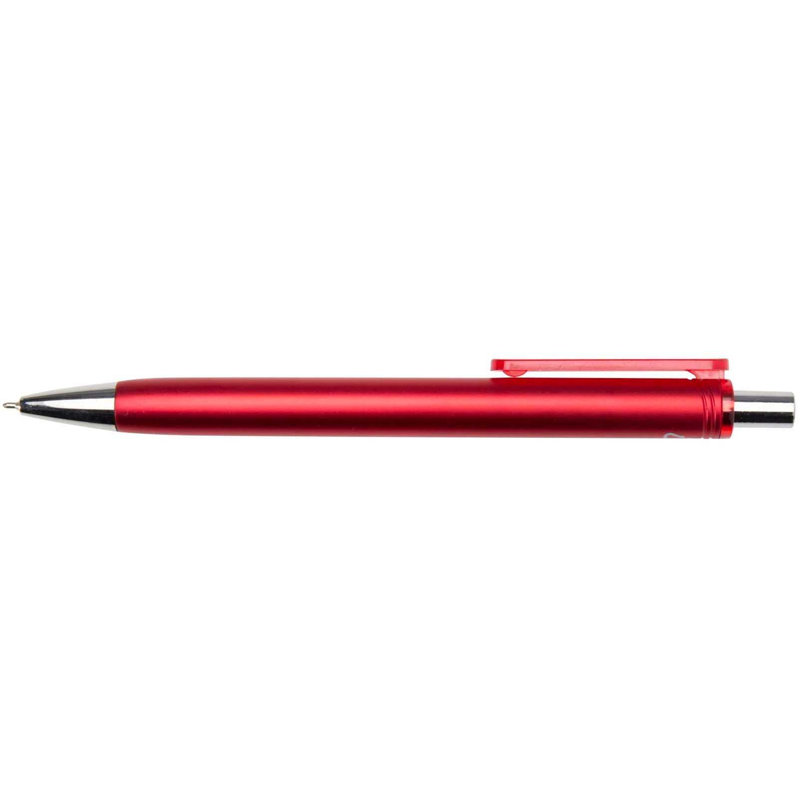 Feld RCS recycelter Kugelschreiber mit Metallic-Finish (schwarze Mine) - rot-207
