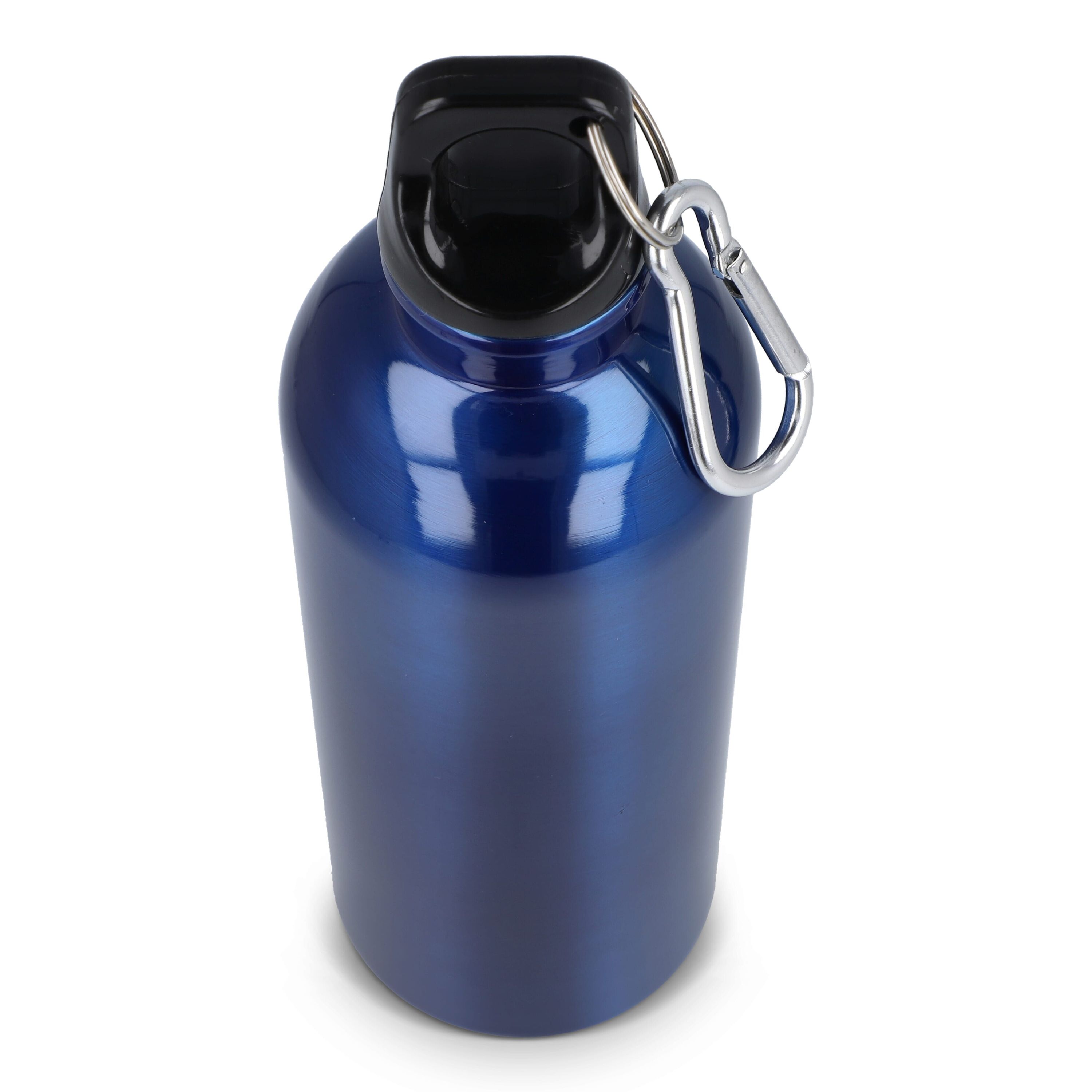 R-Edelstahl einwandige Flasche mit Karabiner 500 ml - blau-158