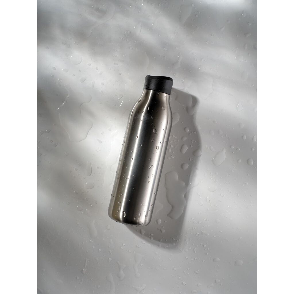 Avira Alok 360 Klick-Wasserflasche aus RCS rec. Stahl, 600ml - silber-415