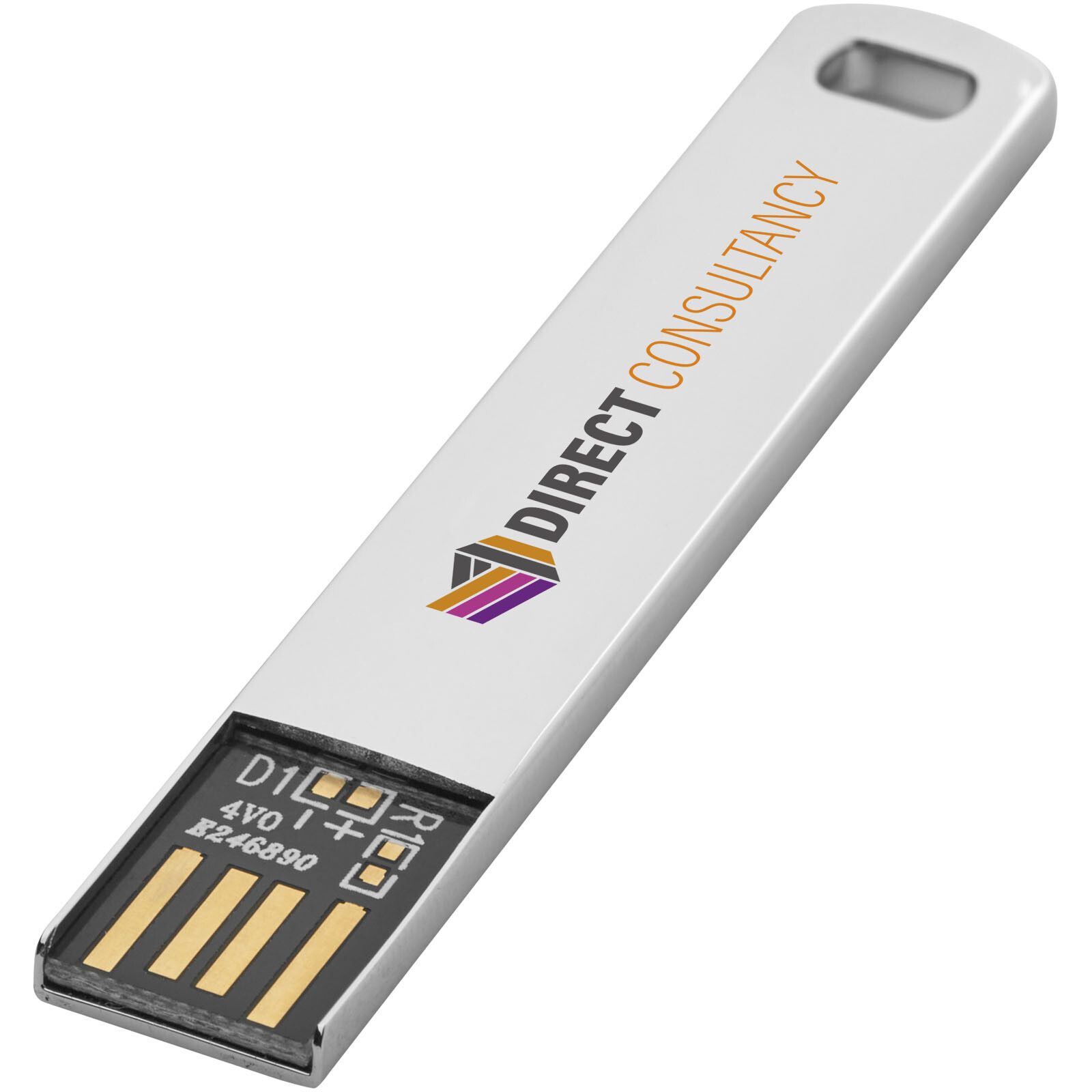 Metall flach USB 2.0 - metal - 2 GB-254