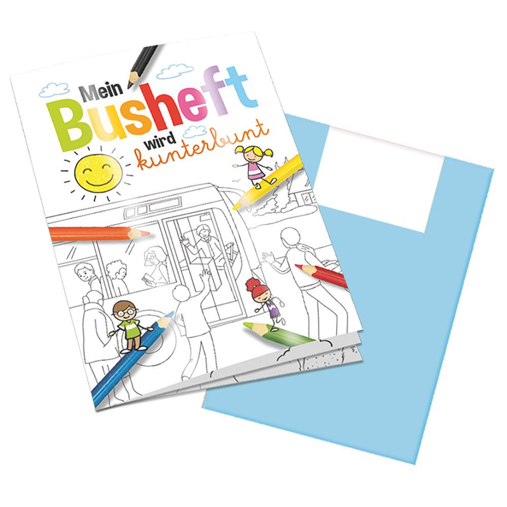 Malbuch / Mal-Set A6 - Bus - Malbuch neutral-402
