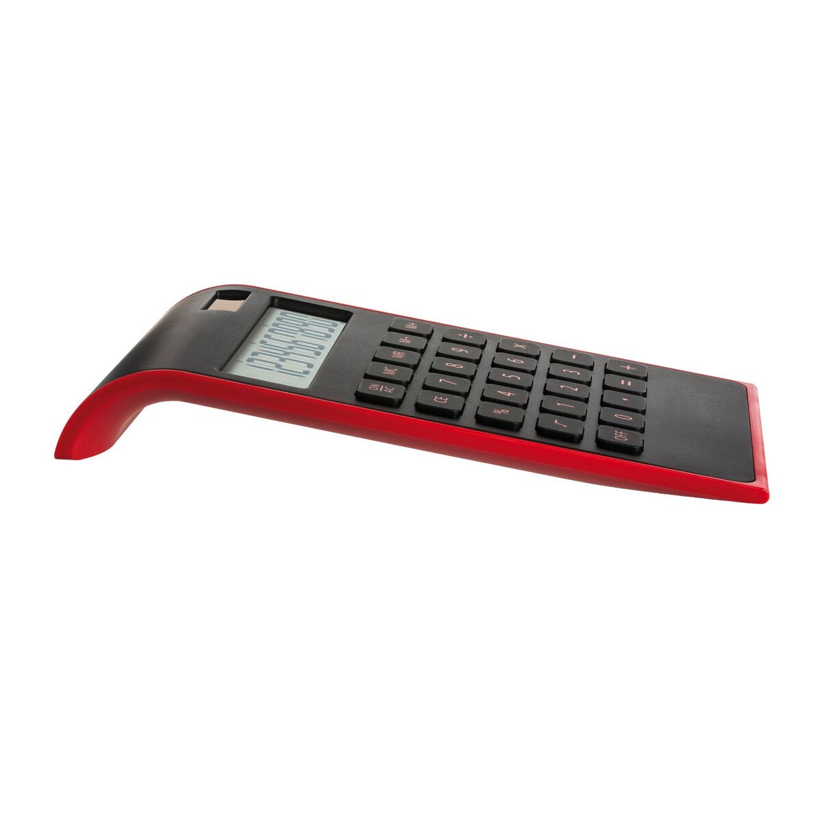 Solartaschenrechner VALINDA - schwarz - rot-967