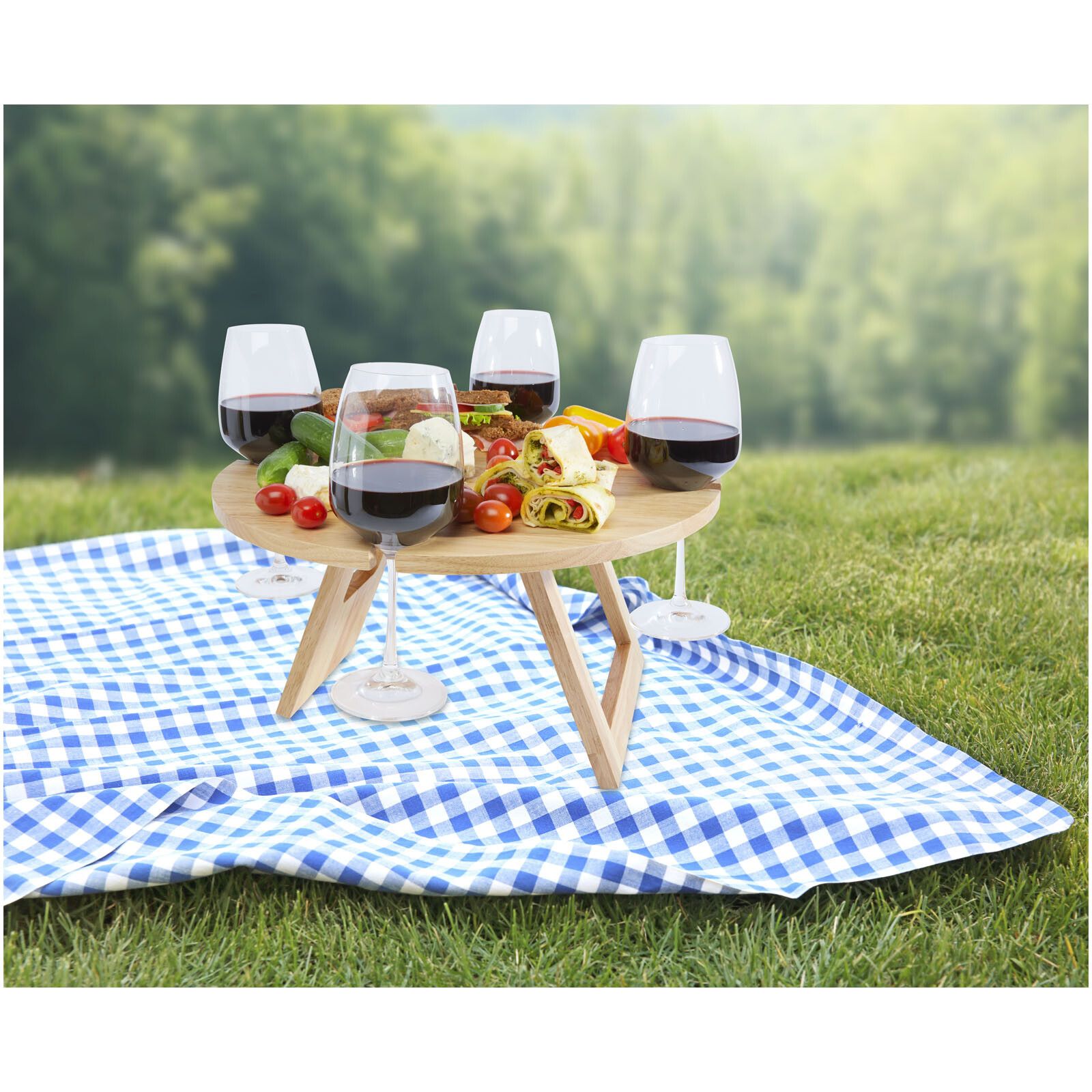 Soll klappbarer Picknicktisch - natural-830