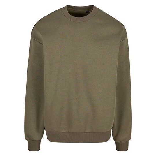 Oversized Crewneck - olive-359