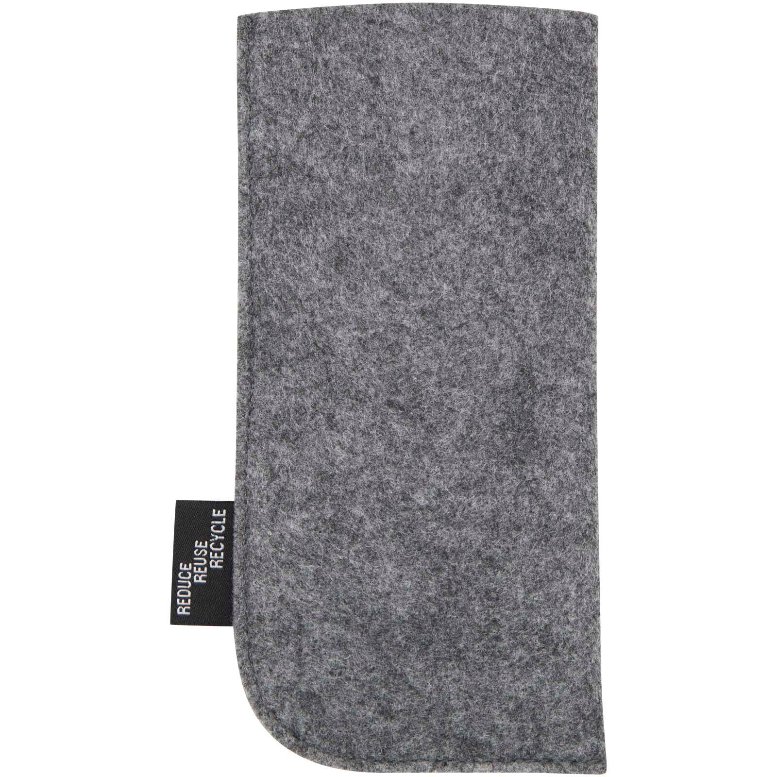 Felta Brillenetui aus recyceltem GRS-Material - mittelgrau-438