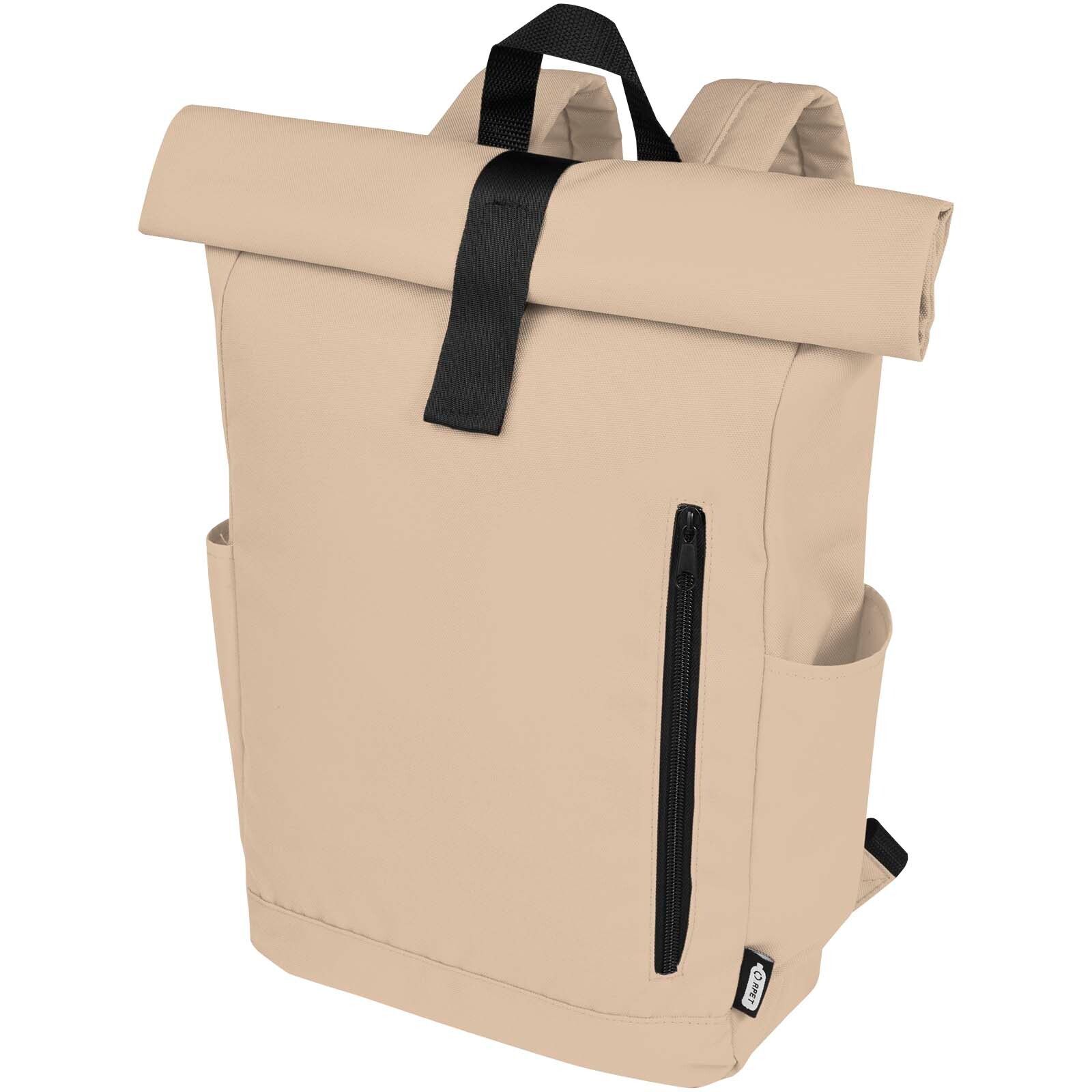 Byron 15,6" GRS RPET Roll-Top Rucksack 18 L - oatmeal-390