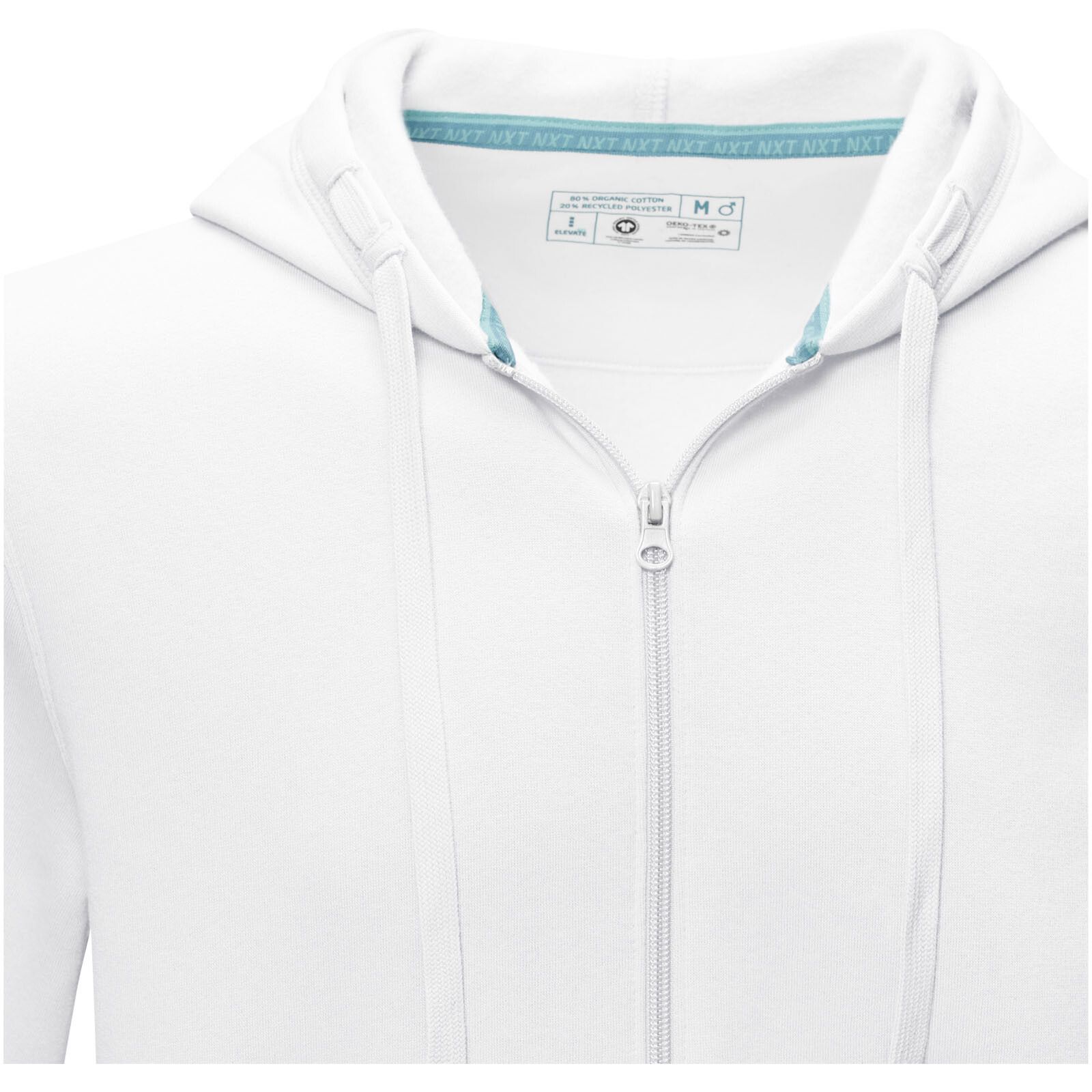 Ruby Hoodie mit durchgehendem Reißverschluss aus Bio-Material für Herren - weiss - XXL-71