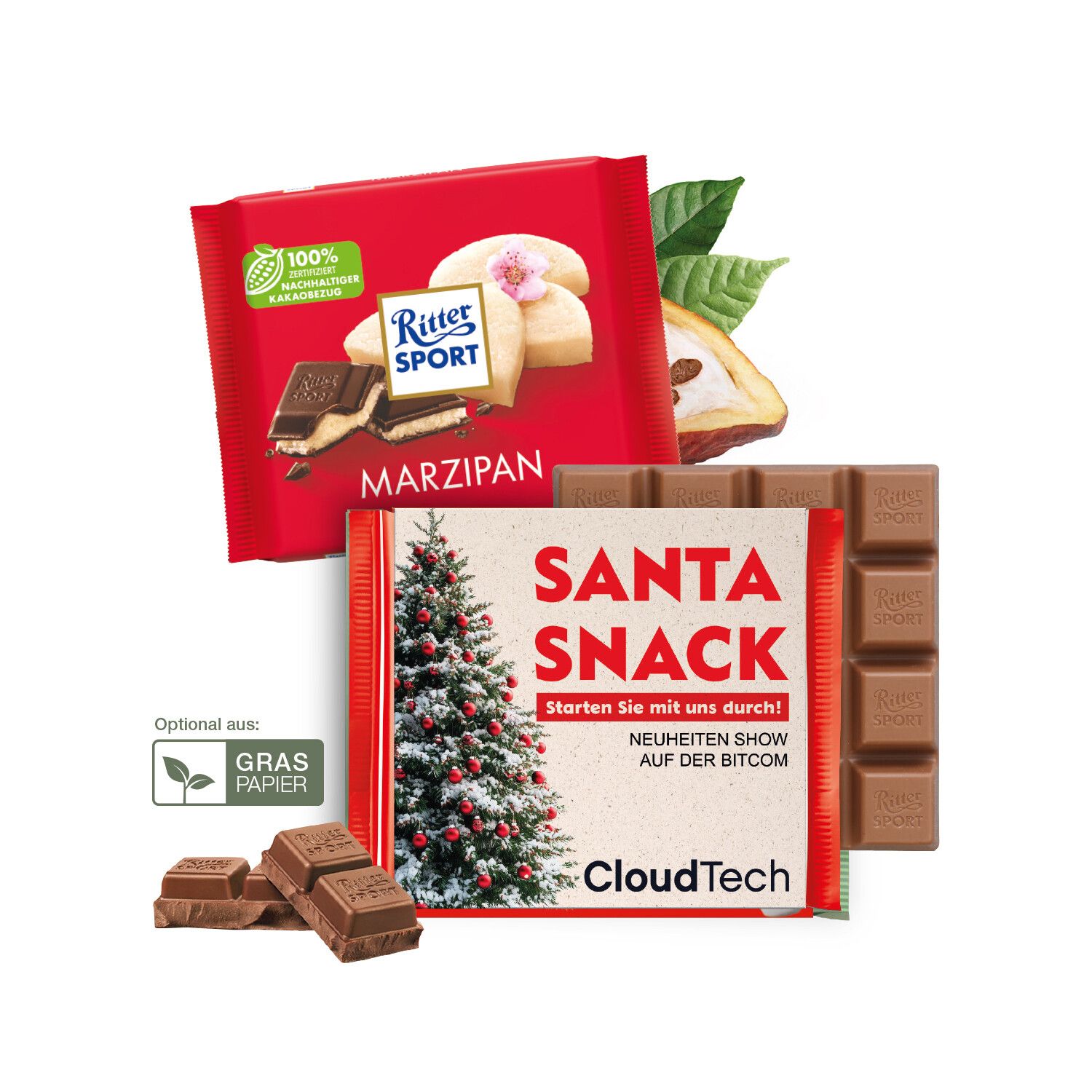 Ritter Sport mit Werbebanderole-850