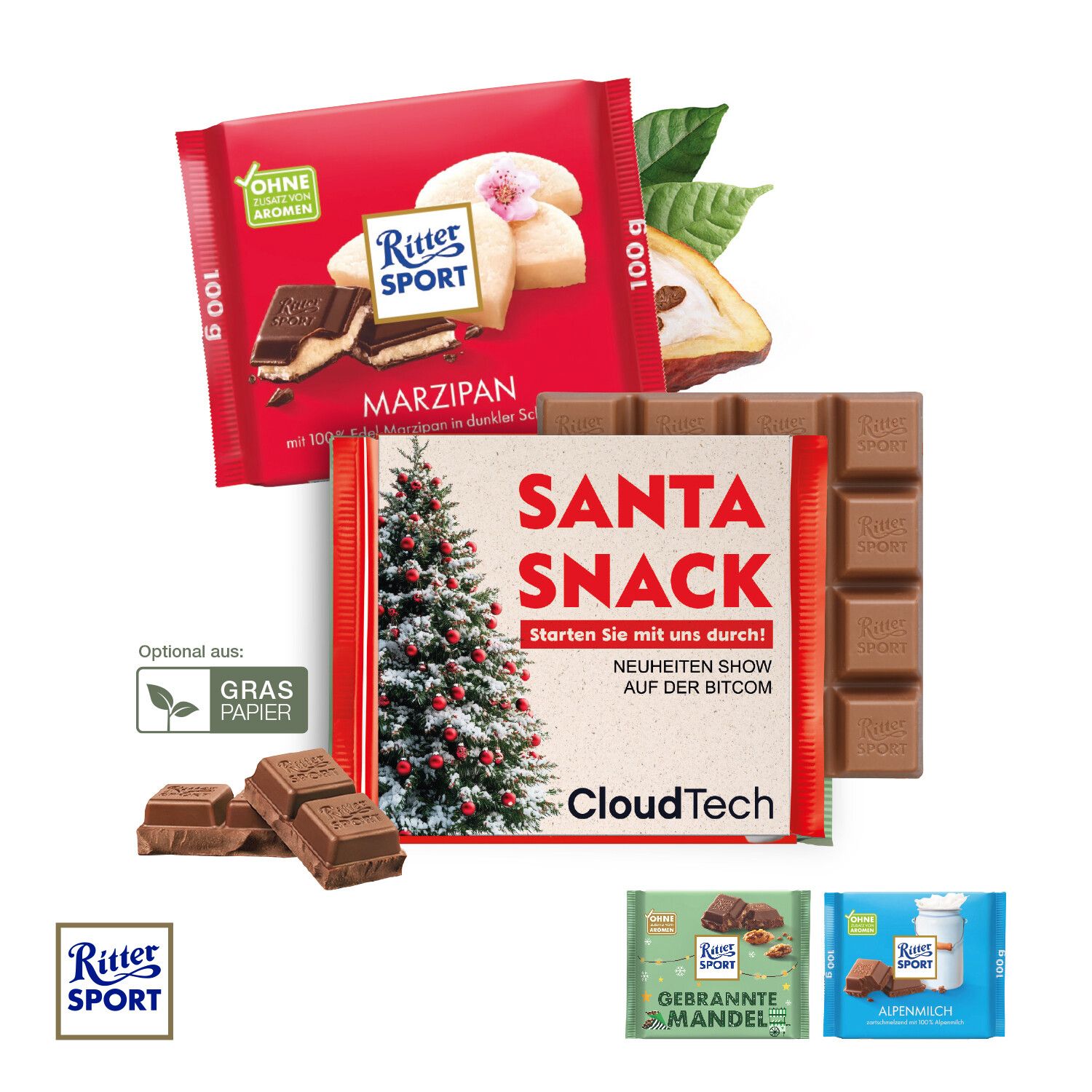 Ritter Sport mit Werbebanderole-850