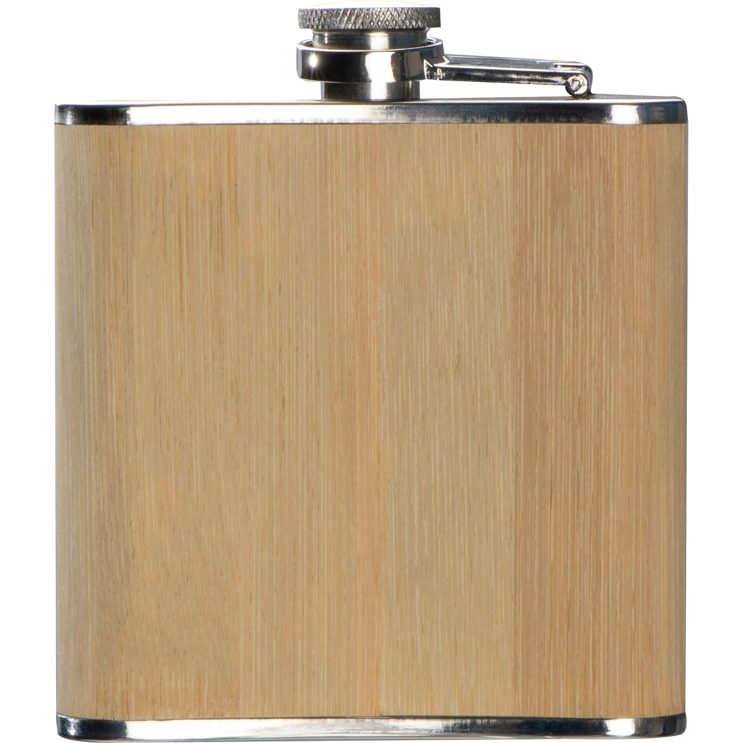Flachmann mit Bambusummantelung - beige-320