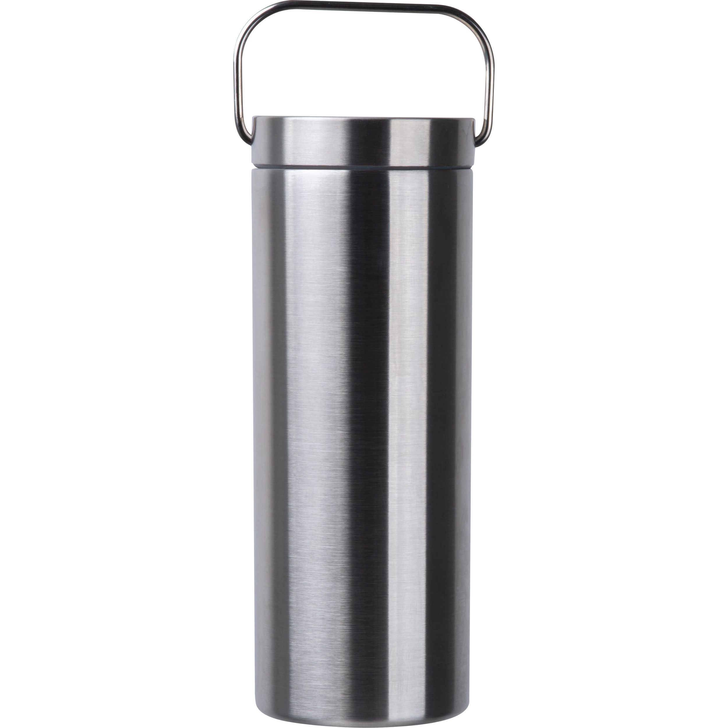 Vakuum Edelstahltrinkflasche, 600ml NESTOR - silbergrau-106