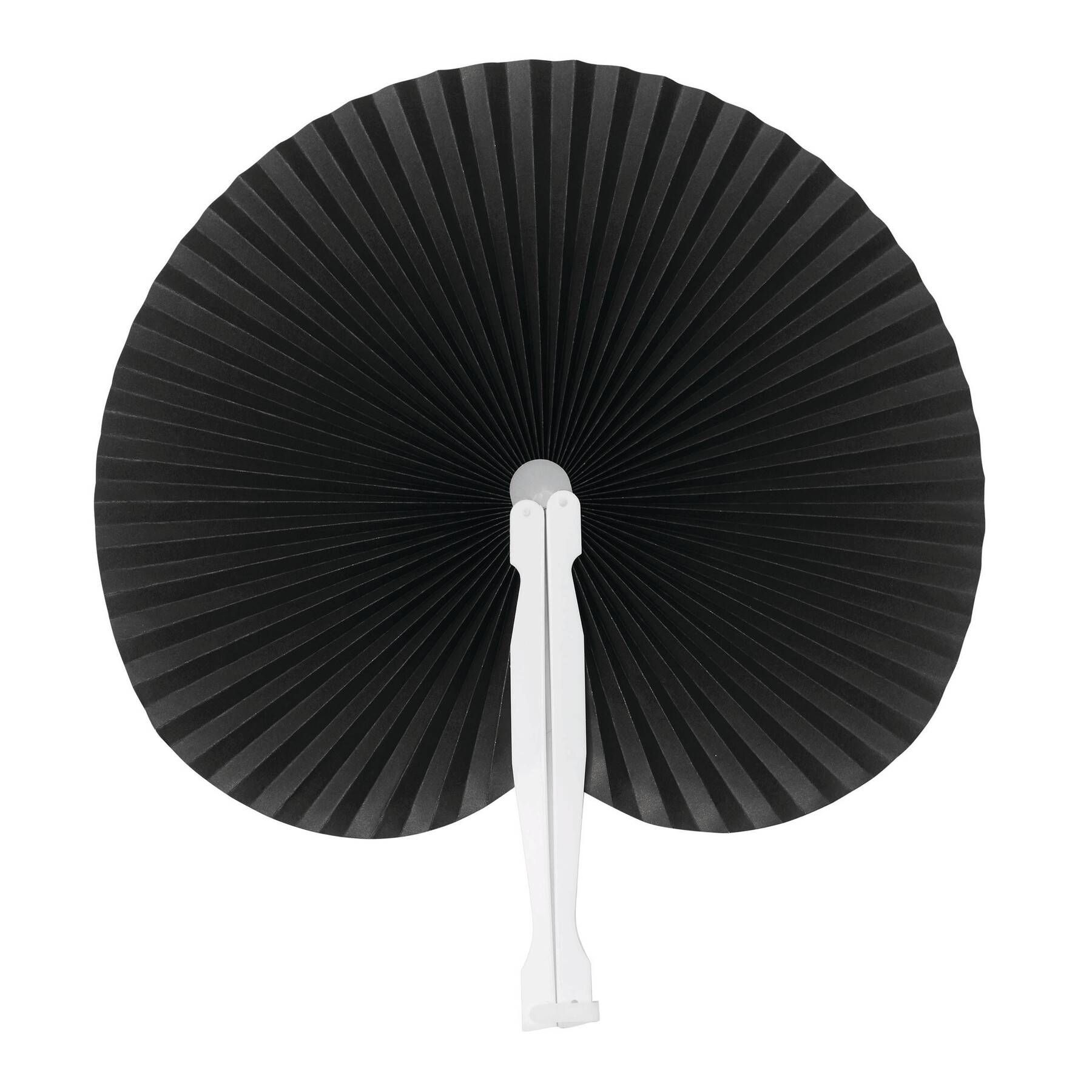 Faltbarer Fächer PEACOCK - schwarz-734