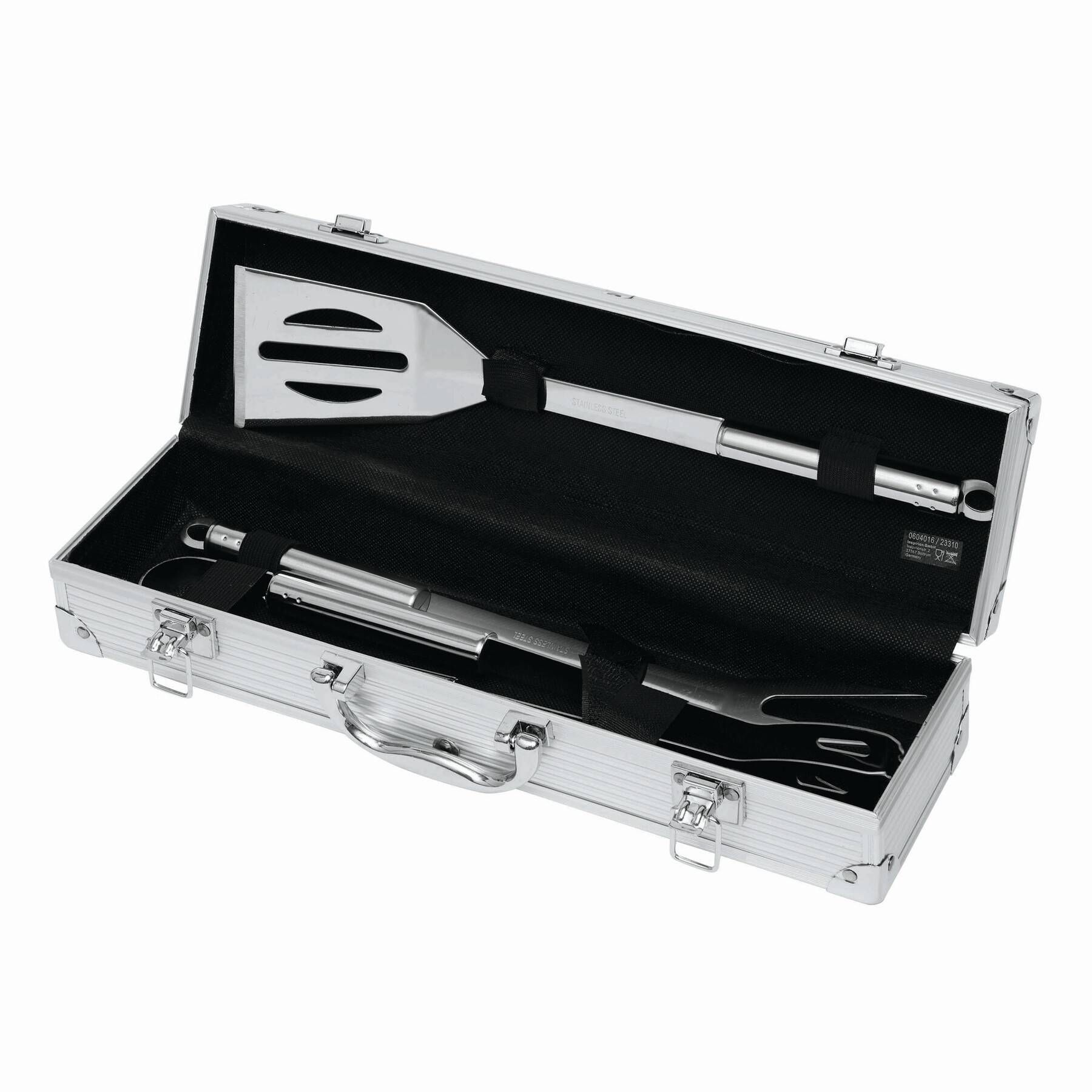 Edelstahl-Grillbesteck ROAST - silber-984