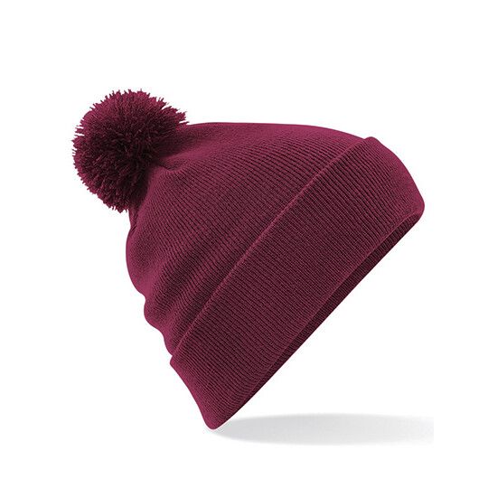 Original Pom Pom Beanie - burgundy-308