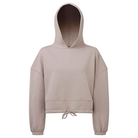 Women´s Cropped Oversize Hoodie - stone-95