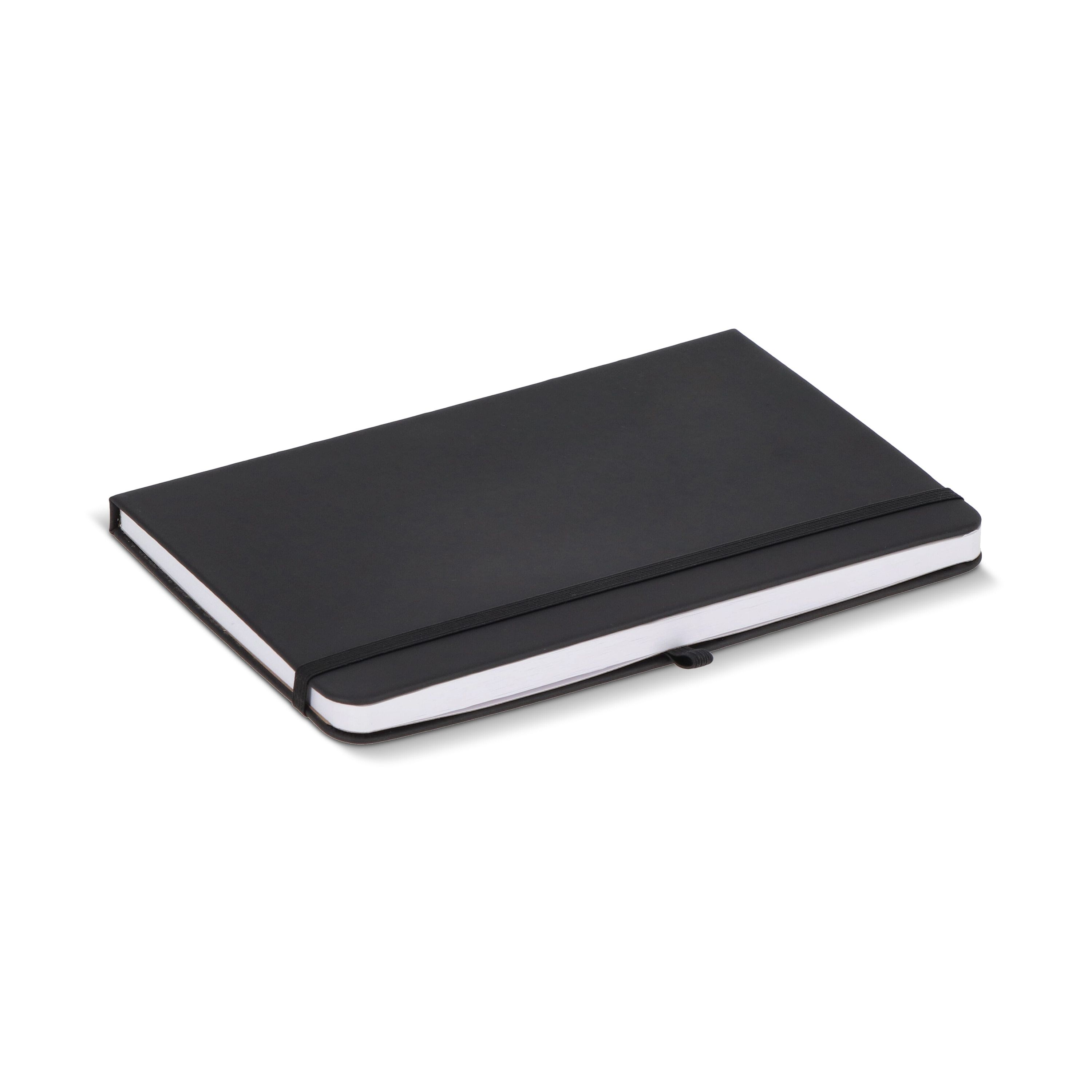 Notizbuch Olmo Hardcover PU A5 mit Haftnotizen - schwarz-440