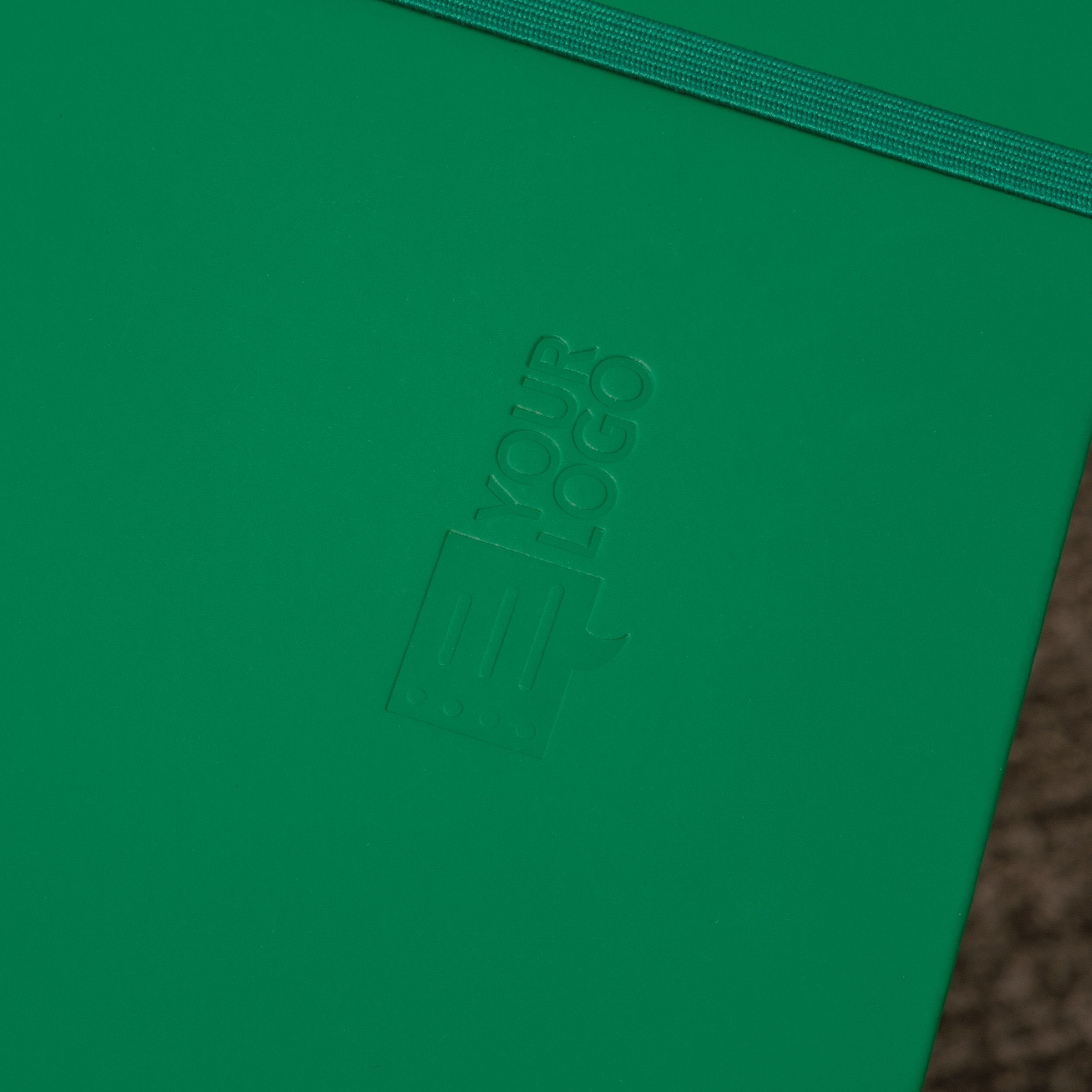 A5 Notizbuch aus Recyclingpapier  - grün-459