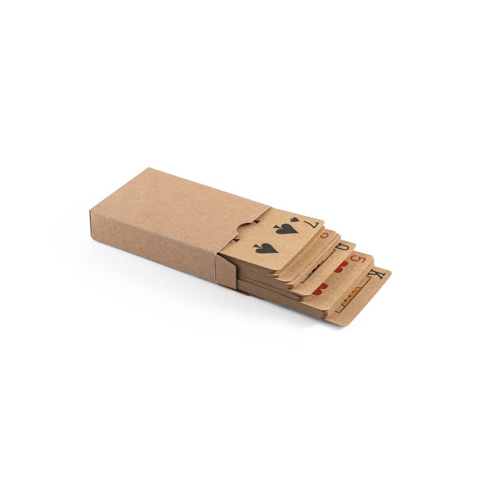 FISCHER Kartenspiel mit 54 Karten aus FSC-zertifiziertem Kraftpapier - schwarz-992