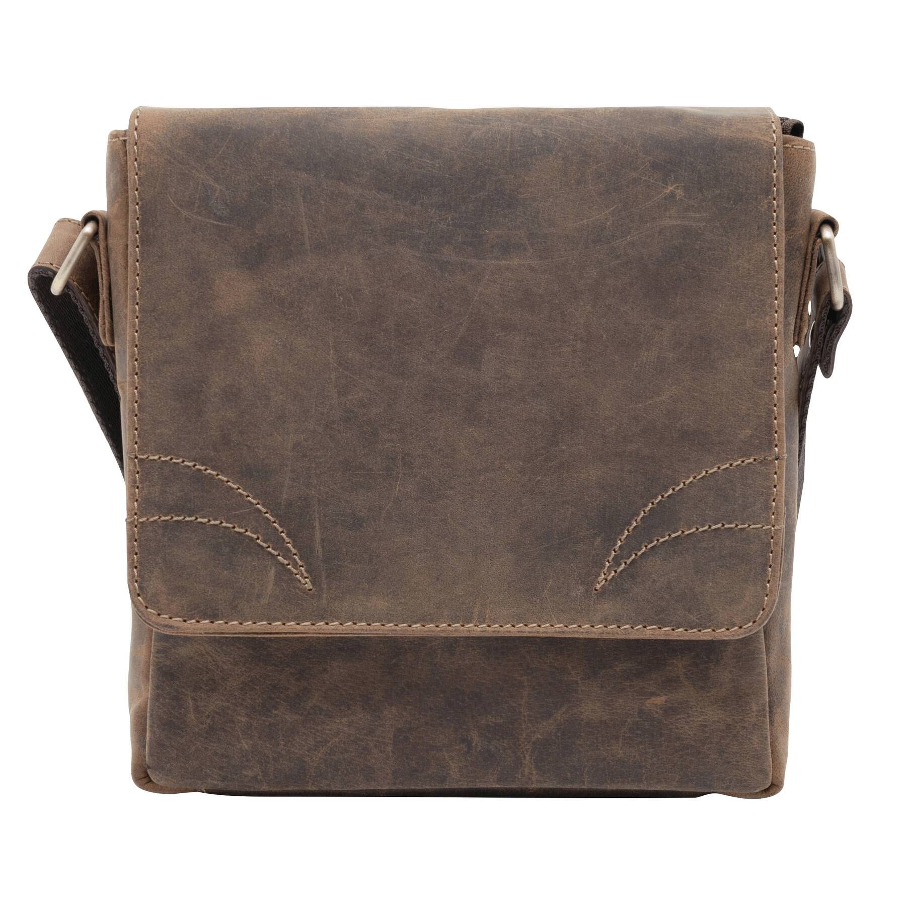 Echtleder-Tasche WILDERNESS - braun-418