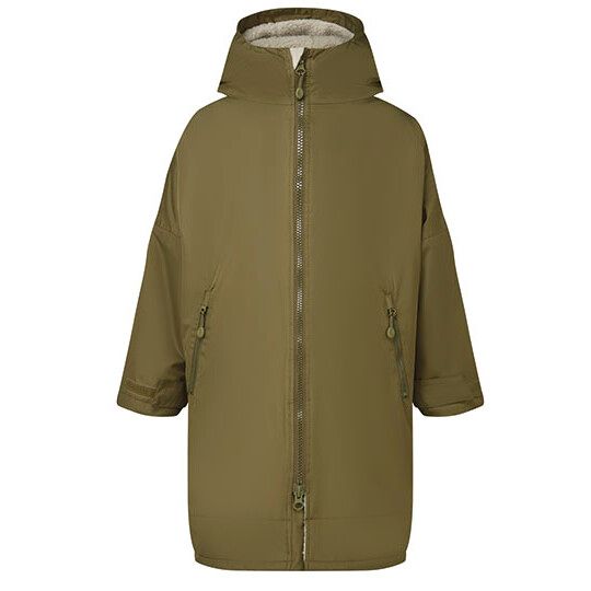 Kids TriDri® All Seasons Waterproof Changing Robe - olive - natural-650