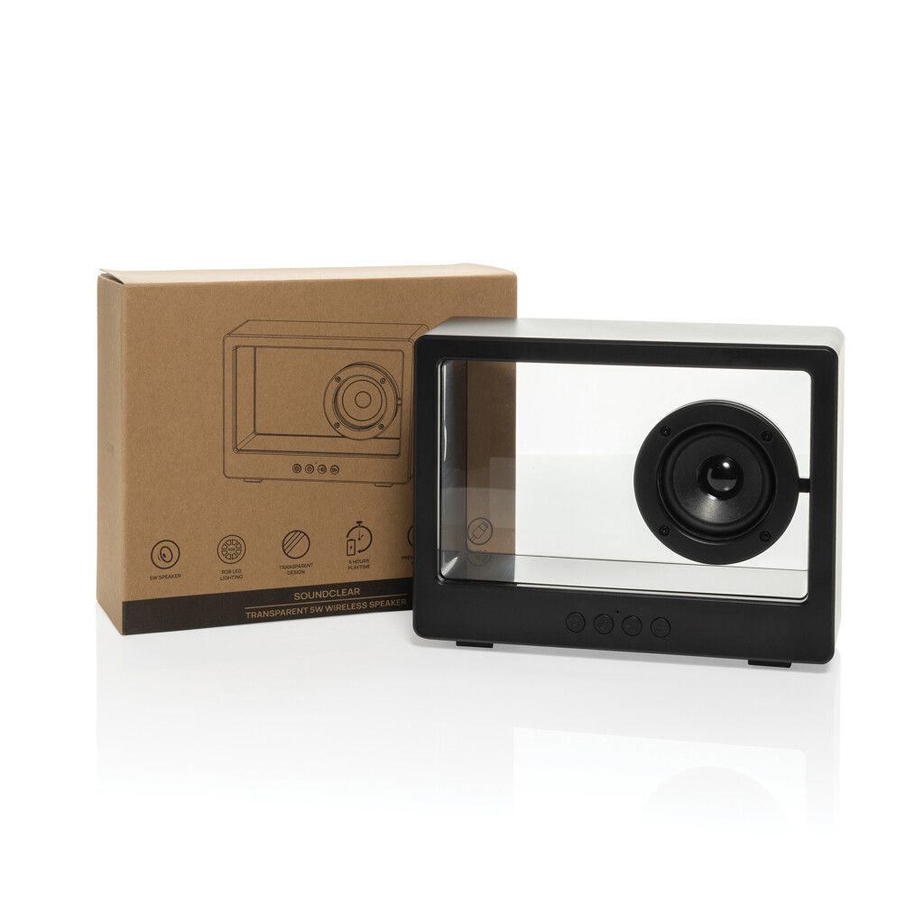 Soundclear transparenter 5W Wireless Lautsprecher - schwarz-76