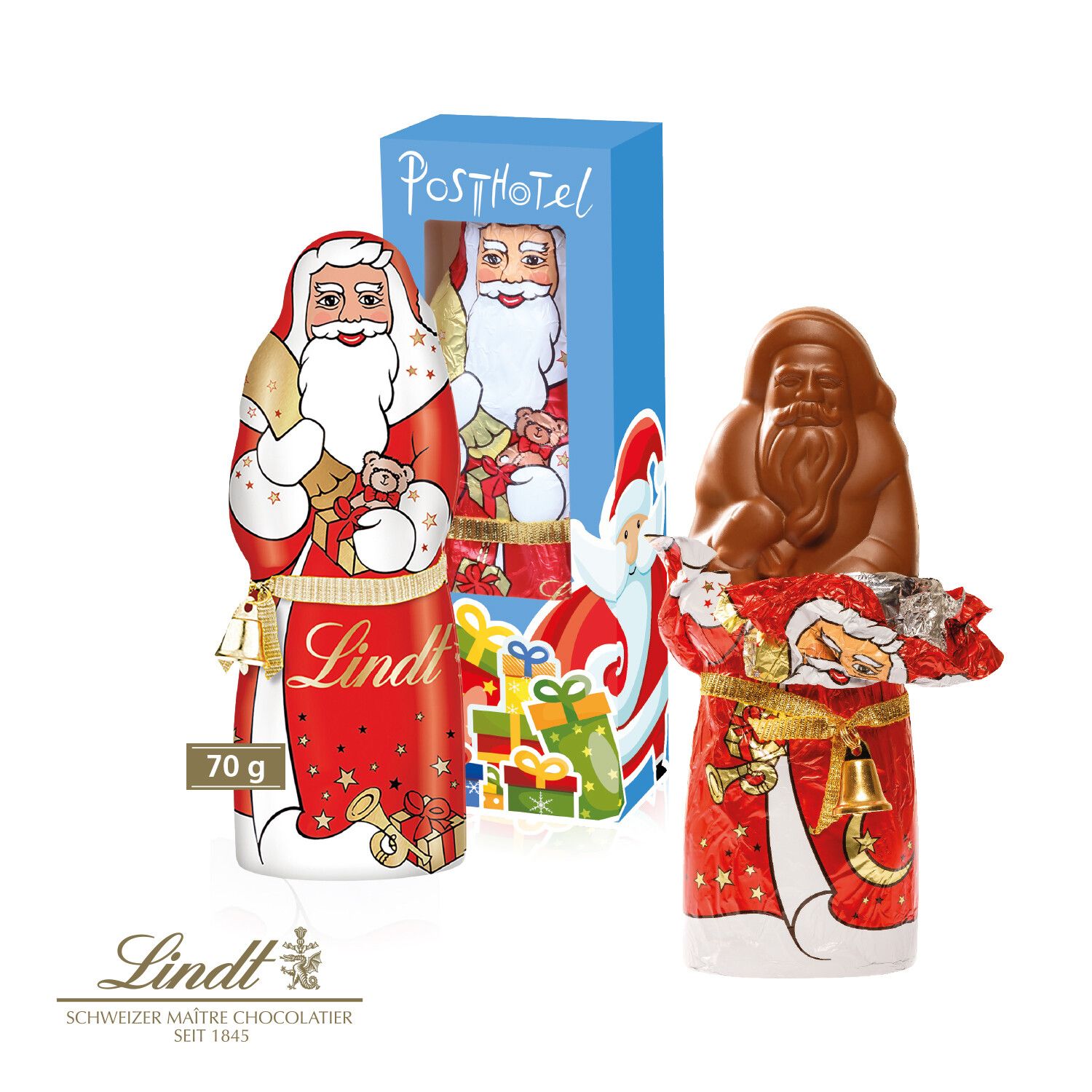 Lindt Weihnachtsmann mit Glöckchen, 70 g-614