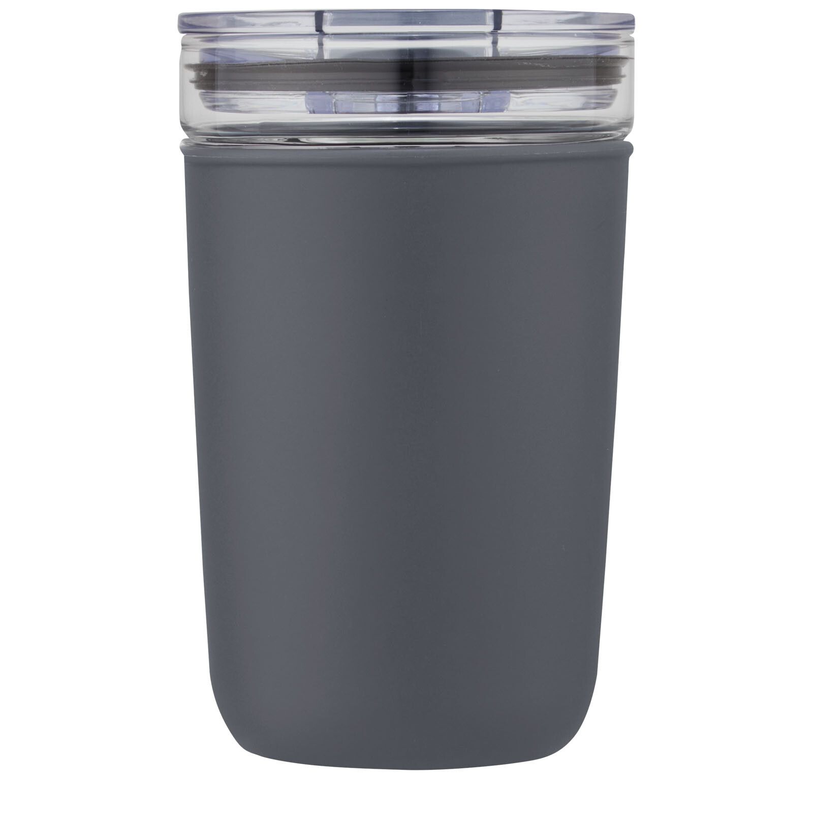 Bello 420 ml Glasbecher mit Außenwand aus recyceltem Kunststoff - grau-683