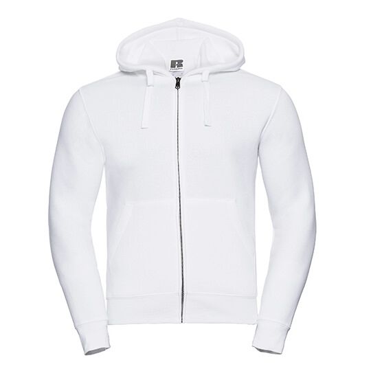Men's Authentic Zipped Hood Jacket - white - L-877