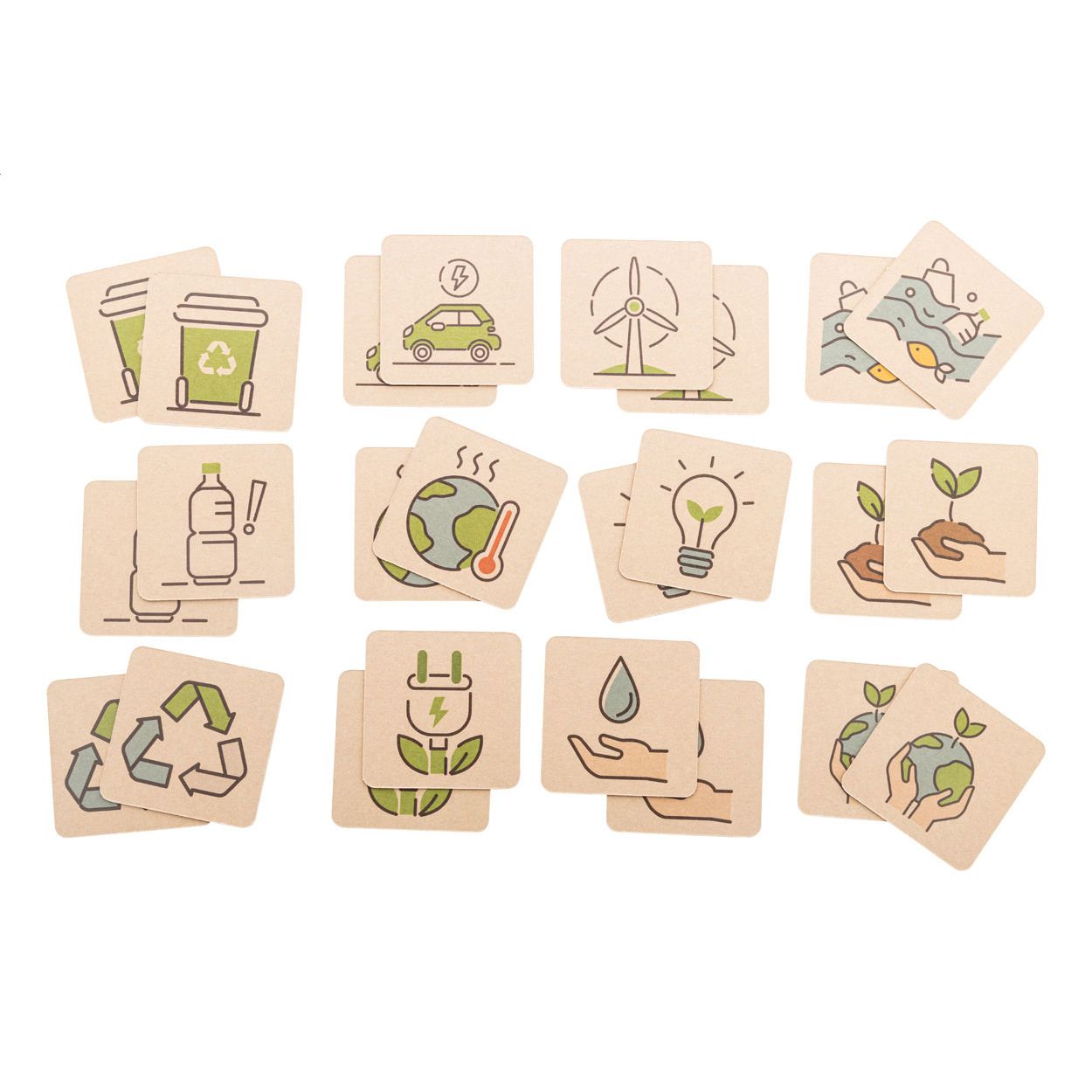 Minimor Eco Individuelles Memory-Spiel Recycling - natur-884
