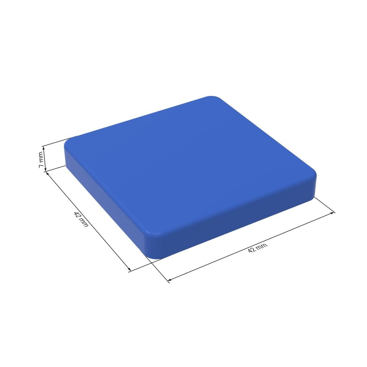 Magnet Quadrat - weiß-467