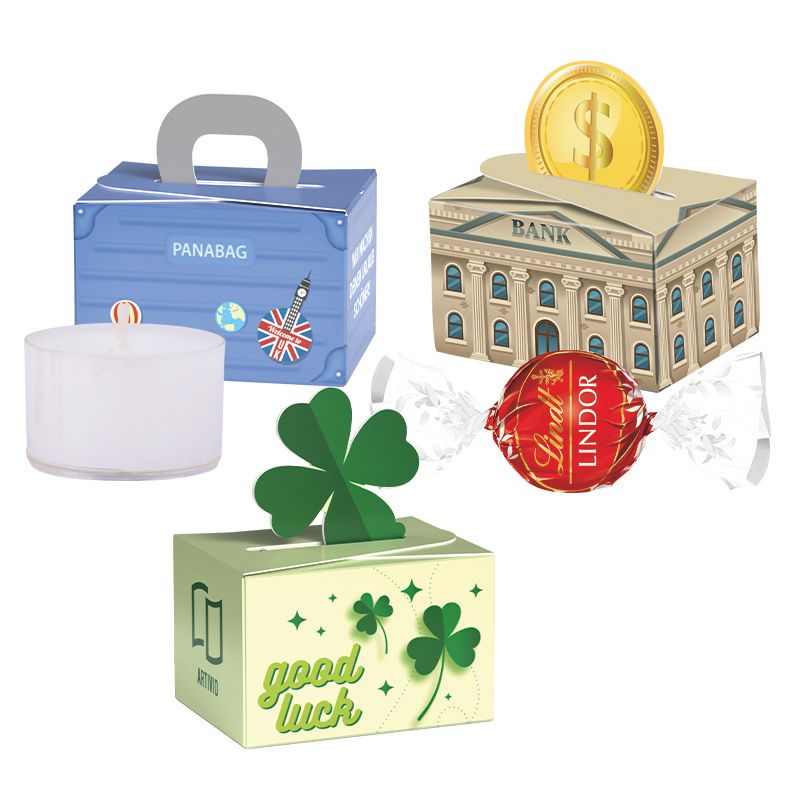 Geschenkbox Mini Herz, Ritter SPORT Schokowürfel Karamell Dou-466