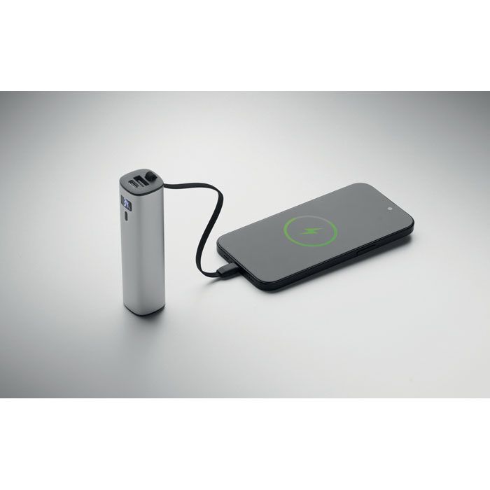Powerbank 5000mAh PD 20W POWERTUBE - mattsilber-106