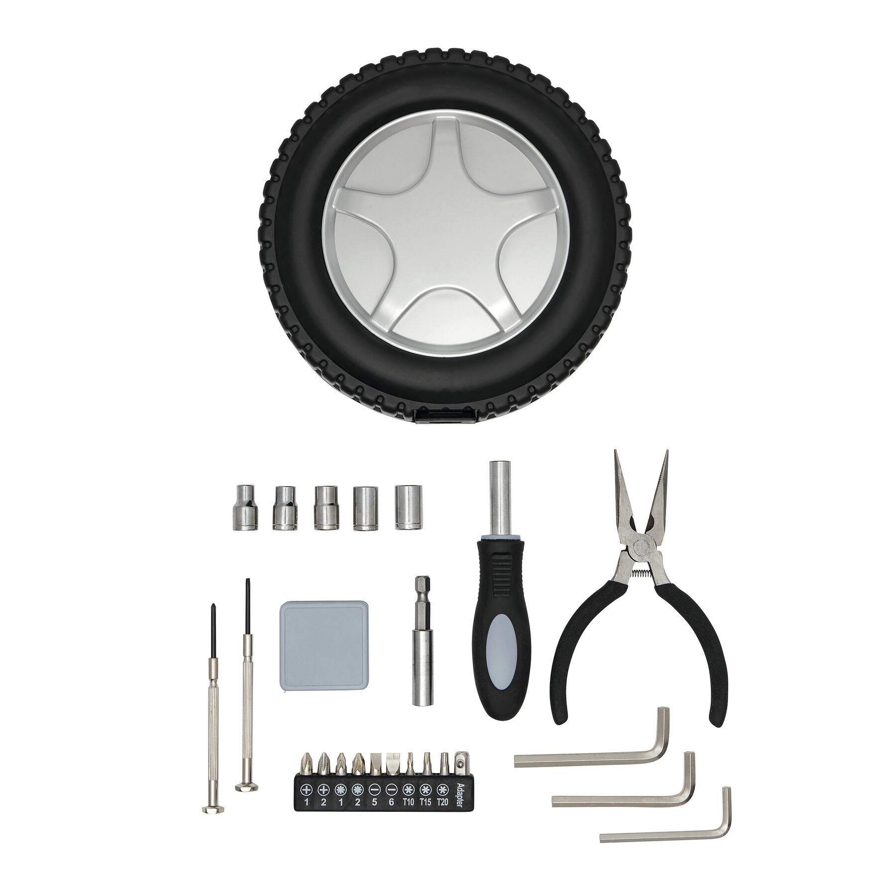 Werkzeug-Set COMPACTY - schwarz - silber-119