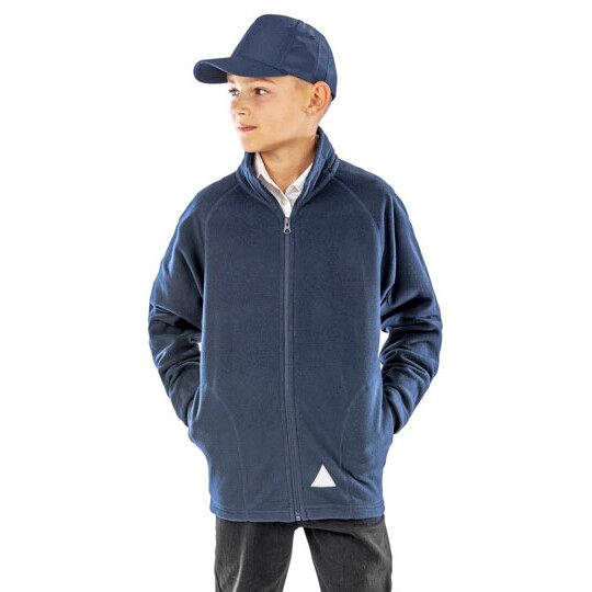 Youth Microfleece Jacket - black-617