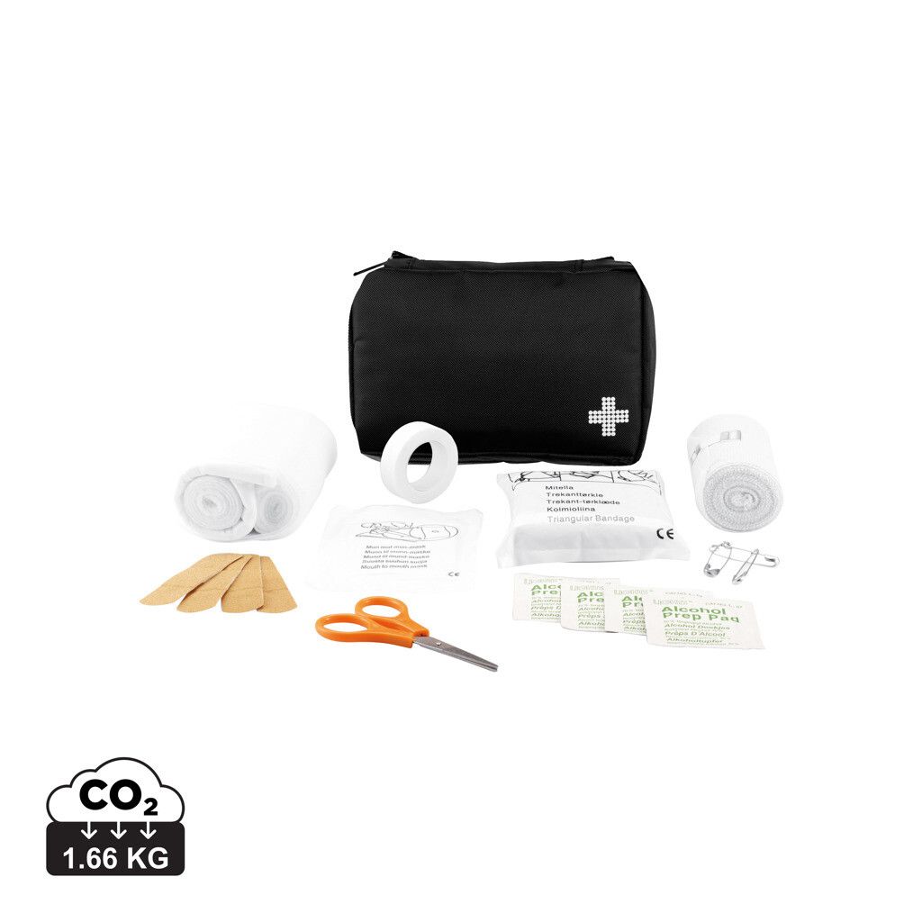 Flaches Erste Hilfe Set - schwarz-888