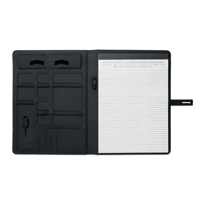 DINA4 Portfolio & Ladestation SMARTFOLDER - schwarz-586