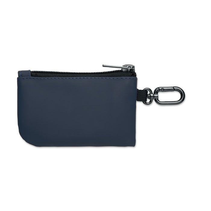 Schlüsseletui PU mit Karabiner GUARDO - marineblau-969