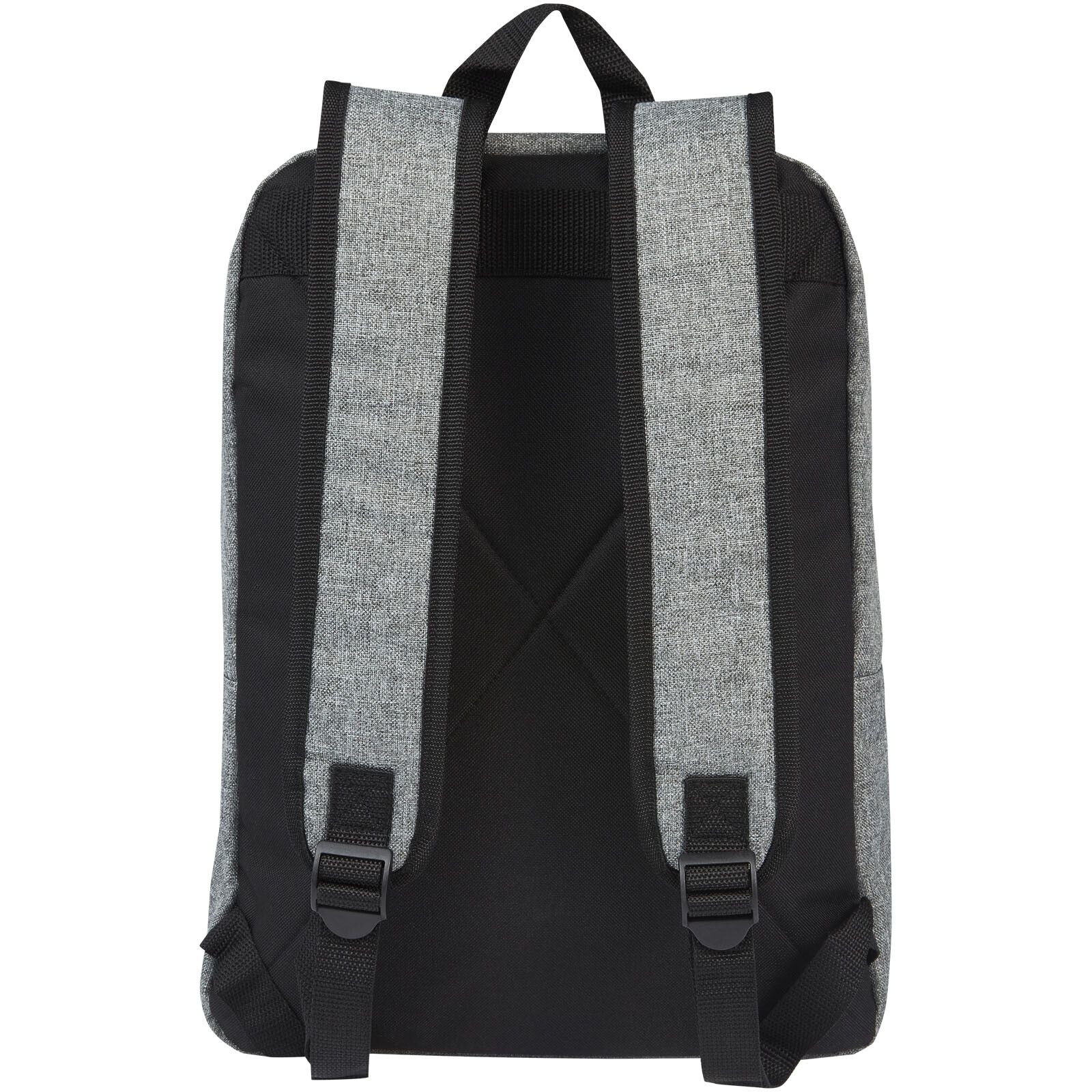 Reclaim 15" GRS recycelter Laptop Rucksack 14 L - schwarz -  heather grau-678
